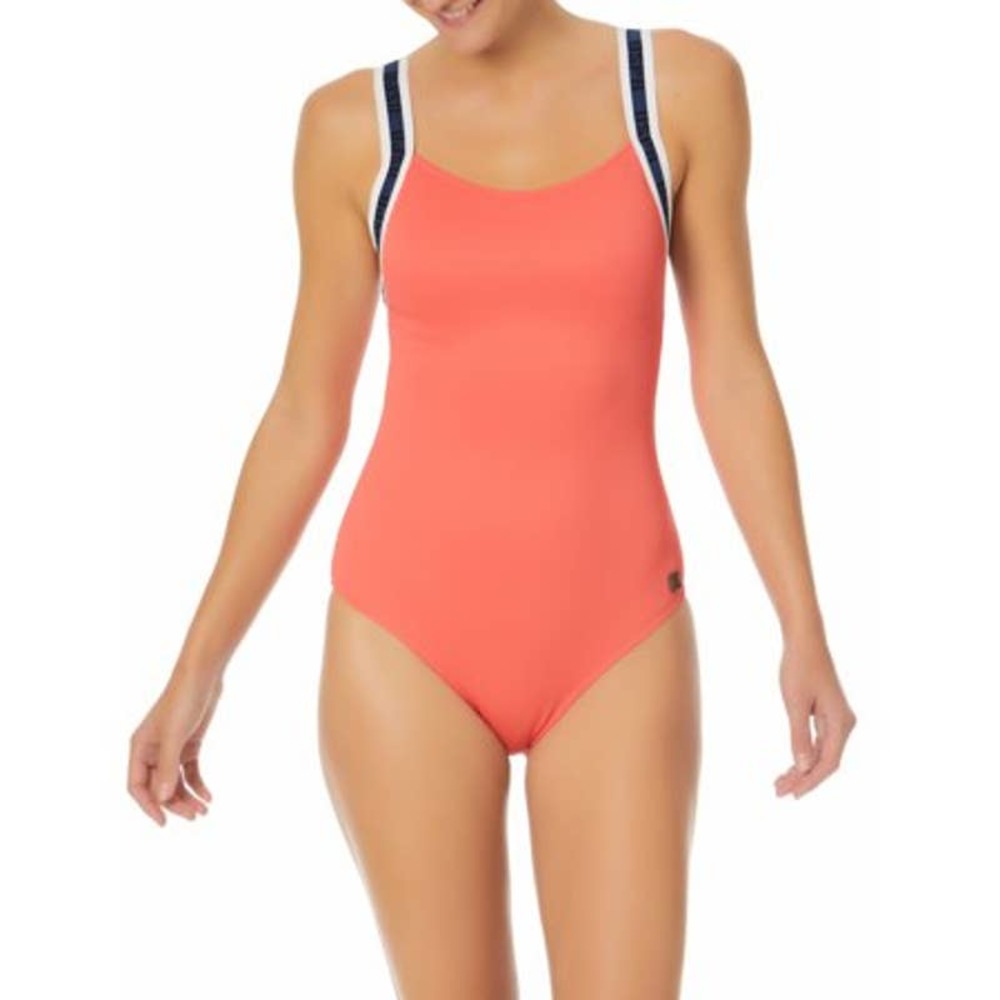 U.S. Polo Assn. Women S Elastic Shoulder One Piece  Size XL